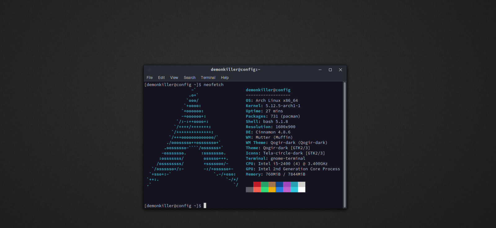 Arka Linux GUI